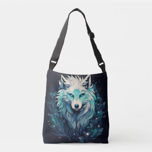 Celestial Lunar Wild Wolf Tragetaschen Mit Langen Trägern