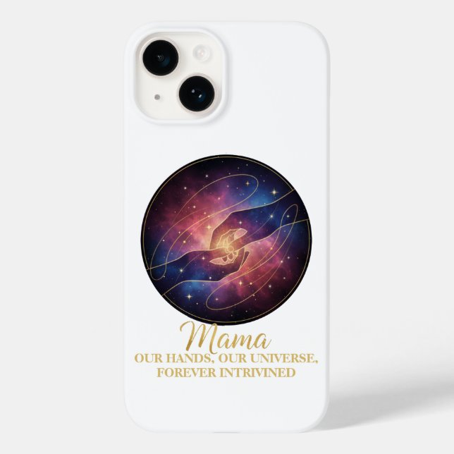 Celestial Mama Hands Galaxy Universe Case-Mate iPhone Hülle (Rückseite)