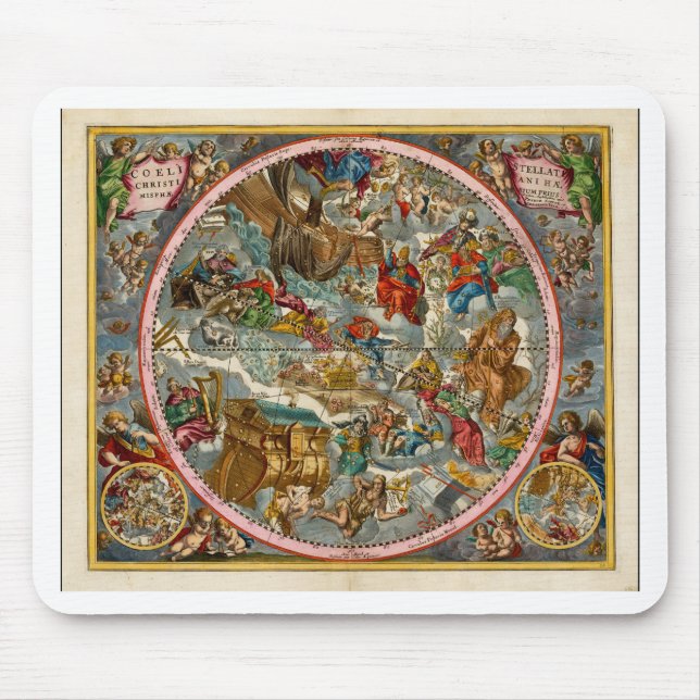 Celestial Map Antique I Mousepad (Vorne)