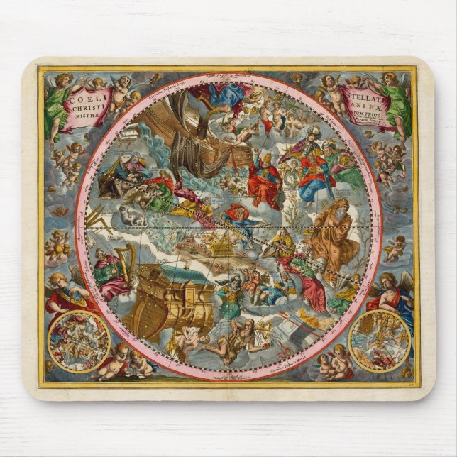 Celestial Map Antique I Mousepad (Vorne)