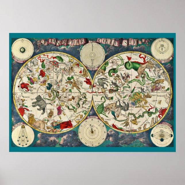 CELESTIAL MAP Poster (Vorne)