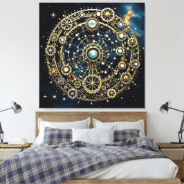 Celestial Mechanism Kosmische Kunst Leinwanddruck