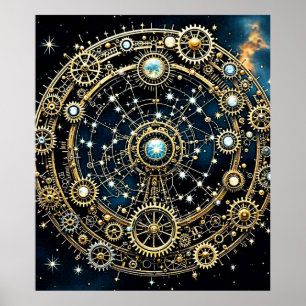 Celestial Mechanism Kosmische Kunst Poster