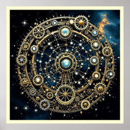 Celestial Mechanism Kosmische Kunst Poster