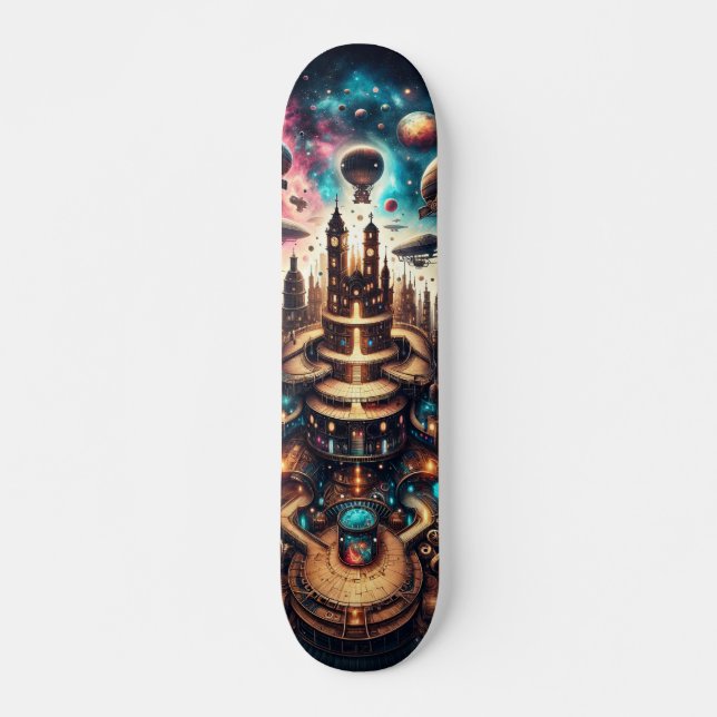 Celestial Metropolis Skateboard (Vorne)