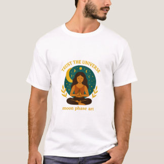 Celestial Mindful Moon Design T-Shirt