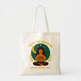 Celestial Mindfulness Moon Tote Tag Tragetasche