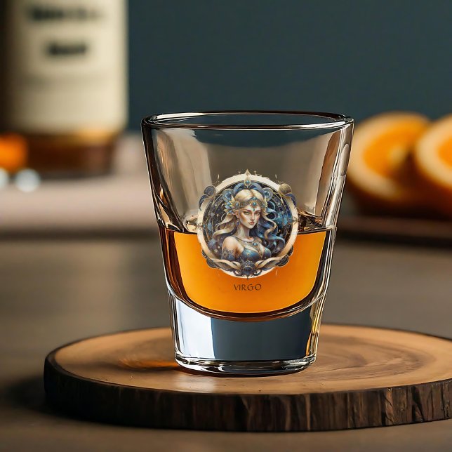 Celestial Modern Astrologie Symbol Fantasy Virgo Schnapsglas (Von Creator hochgeladen)