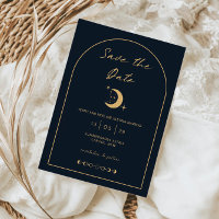 Celestial Moon and Stars Arch Save the Date
