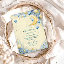 Celestial Moon and Stars Baby Dusche