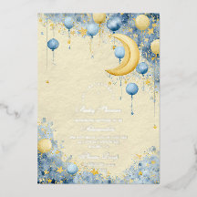 Celestial Moon and Stars Baby Dusche