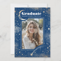 Celestial Moon and Stars Graduate Foto Abschluss