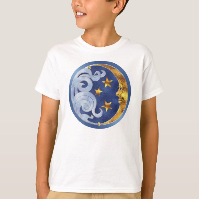 Celestial Moon and Stars T-Shirt (Vorderseite)