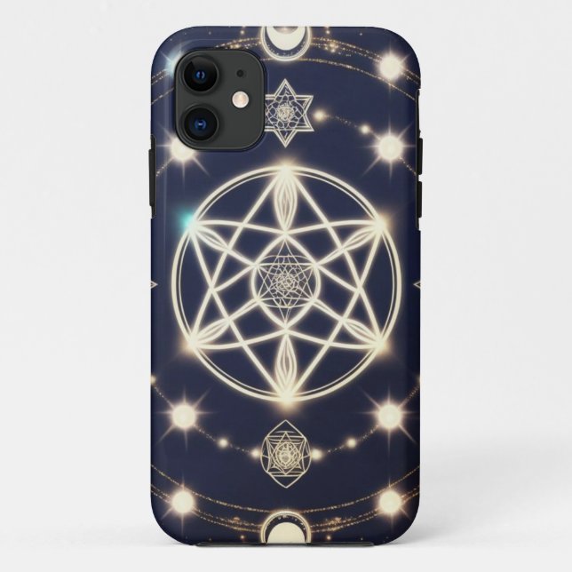 Celestial Moon Cycle Mandala – Sacred Geometry Case-Mate iPhone Hülle (Rückseite)