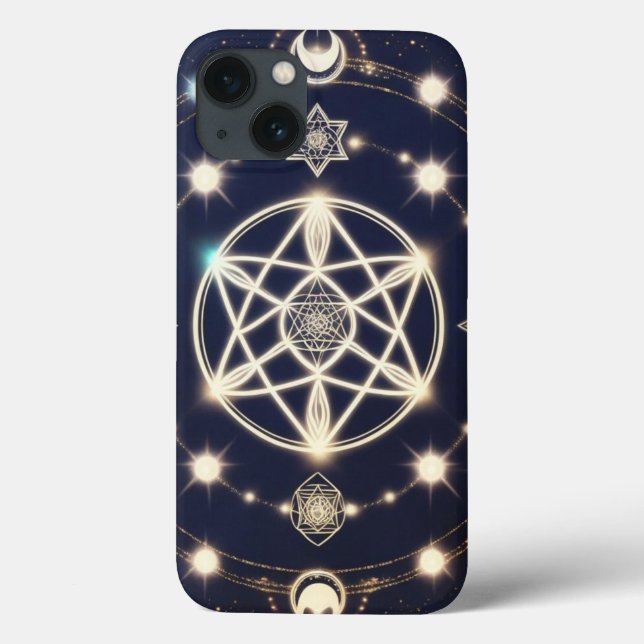 Celestial Moon Cycle Mandala – Sacred Geometry Case-Mate iPhone Hülle (Rückseite)