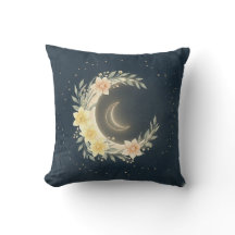Celestial Moon & Daffodil Nursery Pillow