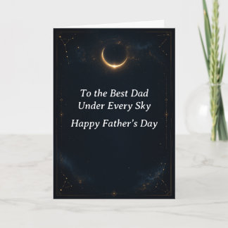 Celestial Moon Father’s Day Greeting Card for Dad Karte