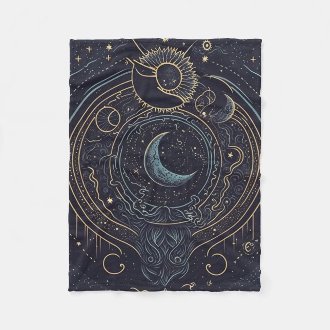 Celestial Moon Fleecedecke (Vorderseite)