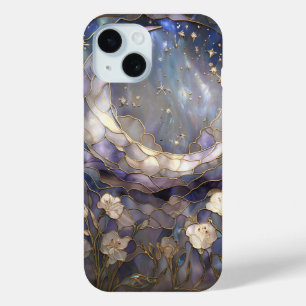 Celestial Moon & Floral gefestigte Glass Phone Cas Case-Mate iPhone Hülle