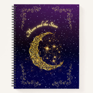 Celestial Moon Journal und Notebook Notizbuch