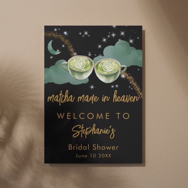Celestial Moon Matcha made in Heaven Brautparty Poster (Von Creator hochgeladen)