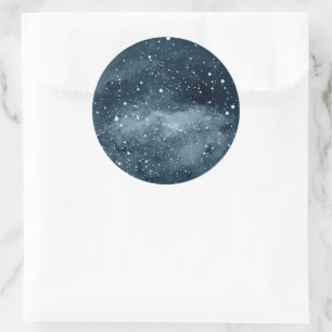 Celestial Moon Night Sky Umschlag Aufkleber Stic