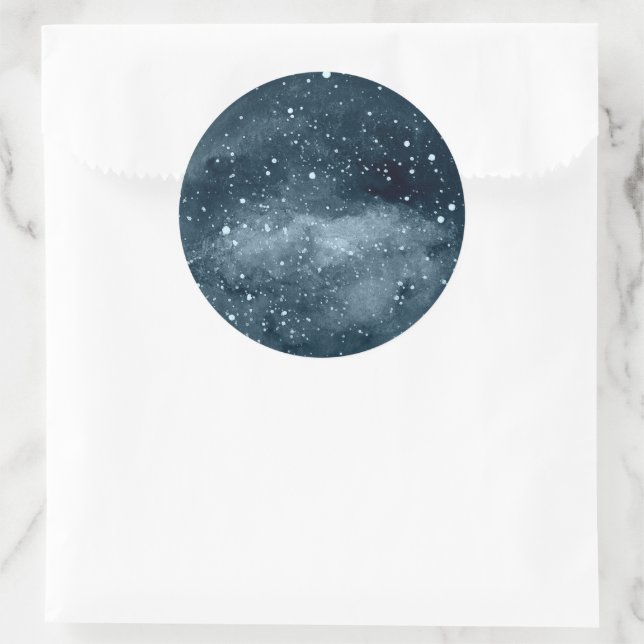 Celestial Moon | Night Sky Umschlag Aufkleber Stic (Tasche)