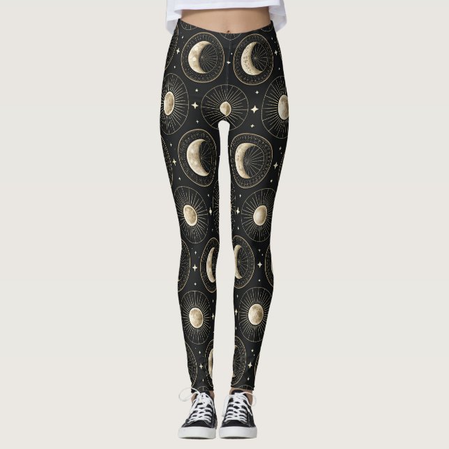 Celestial Moon Phase (5) Leggings (Vorderseite)