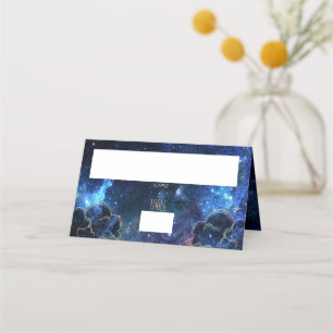 Celestial Moon Phase Galaxy Platzkarte