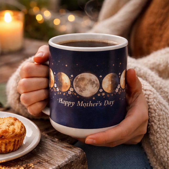 Celestial Moon Phase Mother's Day Mug Kaffeetasse (Von Creator hochgeladen)