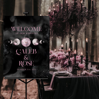 Celestial Moon Phase Welcome Sign - LunaART-A01 Poster