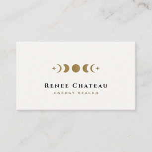 Celestial Moon Phases Energy Healer Visitenkarte