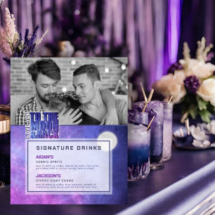 Celestial Moon Signature Drinks Polterabend Poster