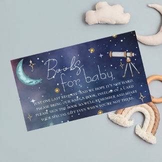 Celestial Moon & Stars Baby Books Begleitkarte