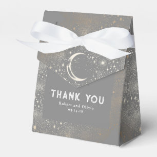 Celestial Moon Stars Mystical Wedding Vielen Dank Geschenkschachtel