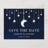 Celestial Moon Stars String Lights Save the Date