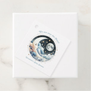 Celestial Moon & Stars über der Mond Babydusche Geschenkanhänger