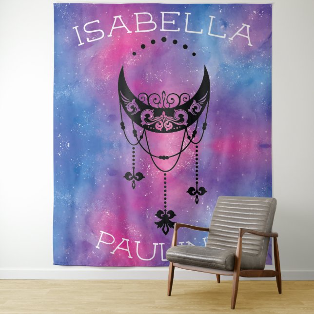 Celestial Moon Tapestry Wandteppich (Beispiel)