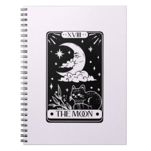 Celestial Moon Tarot Card Notizblock