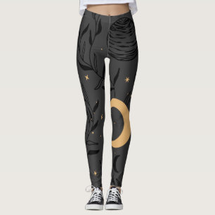 Celestial Moon Theme Leggings