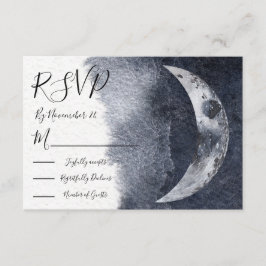 Celestial Moon Wedding Response Cards UAWG RSVP Karte