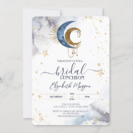 Celestial Moons, Stars Bridal Luncheon Einladung