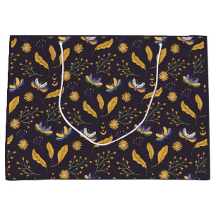 Celestial Moth Butterfly Pattern Große Geschenktüte