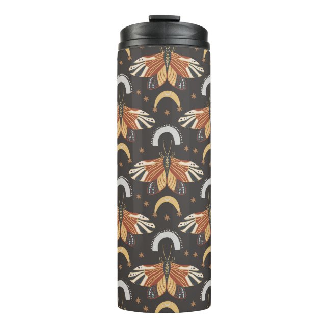 Celestial Moth Butterfly Pattern Thermosbecher (Vorderseite)