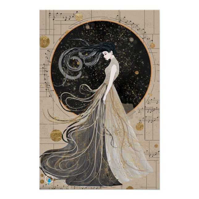 Celestial Muse Glossy Poster (Vorderseite)
