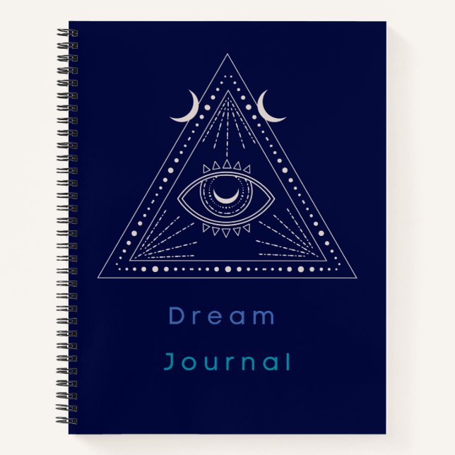 Celestial Mystic Eye Dream Journal Notizbuch (Vorderseite)