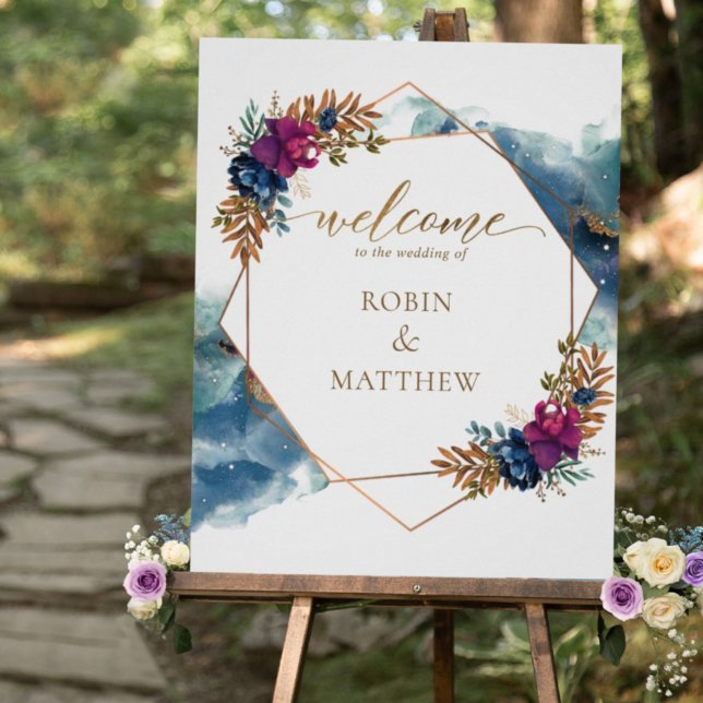Celestial Mystic Garden, Wedding Welcome Sign Poster (Von Creator hochgeladen)