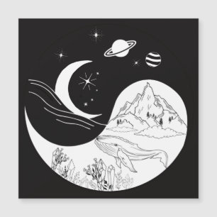 Celestial Mystic Yin Yang Bedeutung Liebe     Magnetkarte