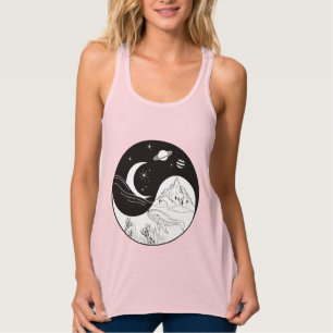 Celestial Mystic Yin Yang Bedeutung Liebe Tank Top