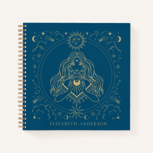 Celestial & Mystical Gold Girl Notizbuch